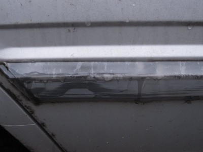 Kunststoffleisten haben Abnutzung