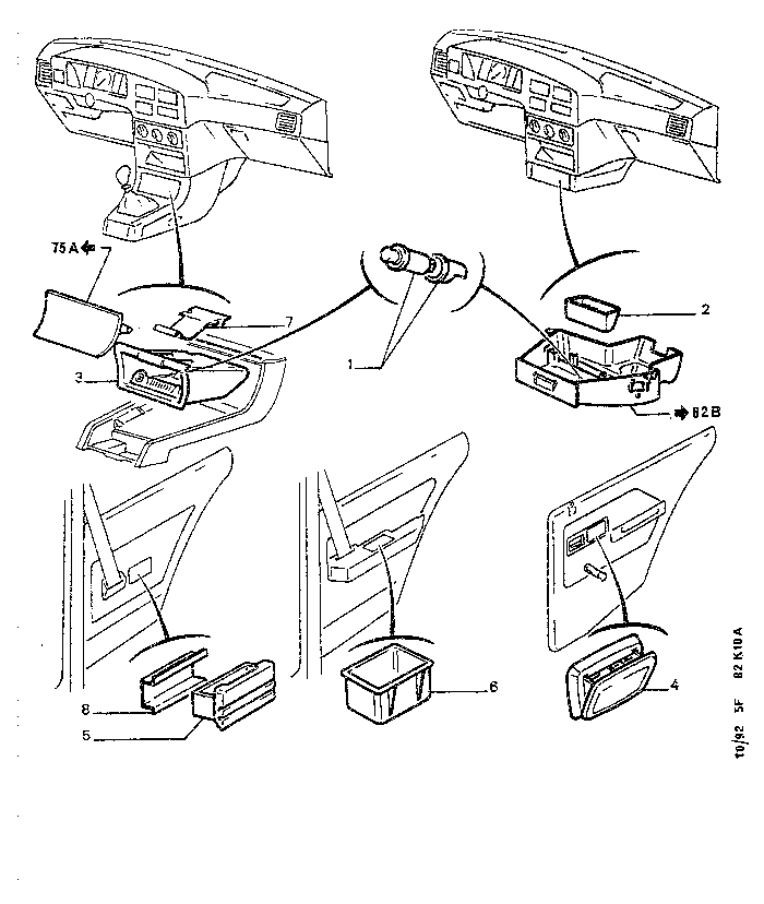 Aschenbecher und Zigarettenanzünder<br />309 Phase 2