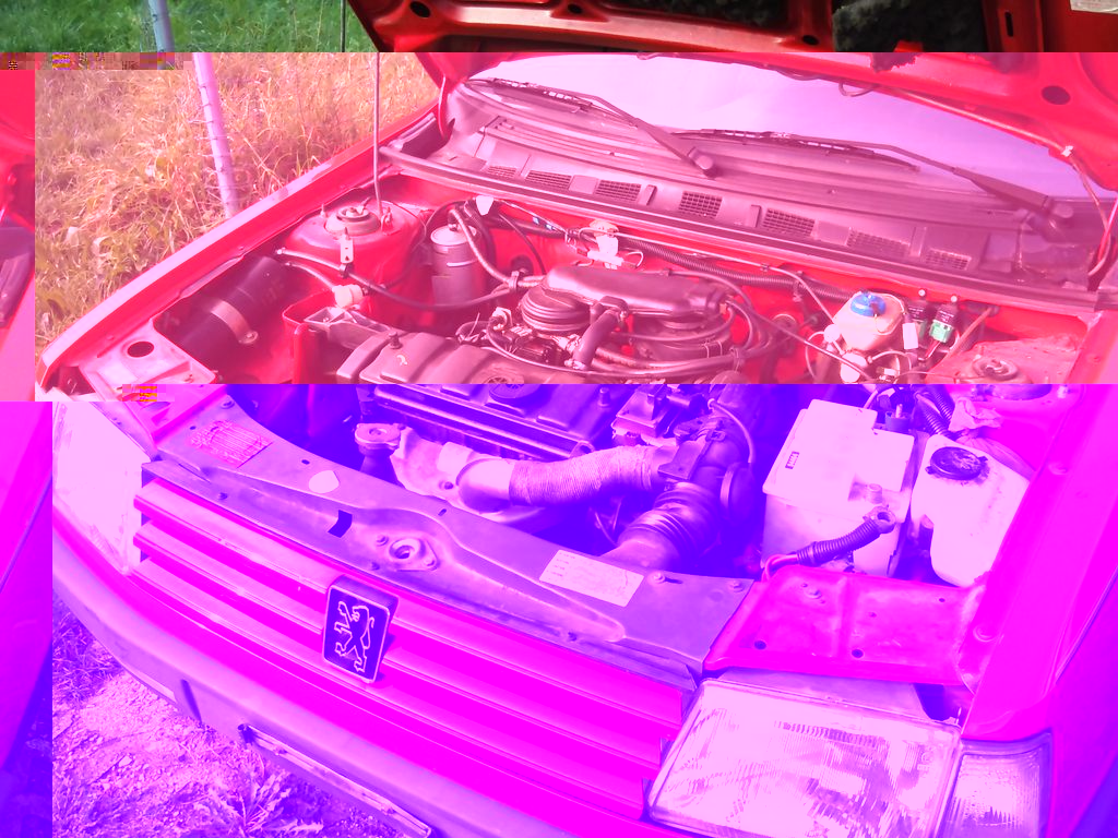 Motorraum noch im Originalzustand